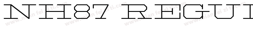 NH87 Regular字体转换